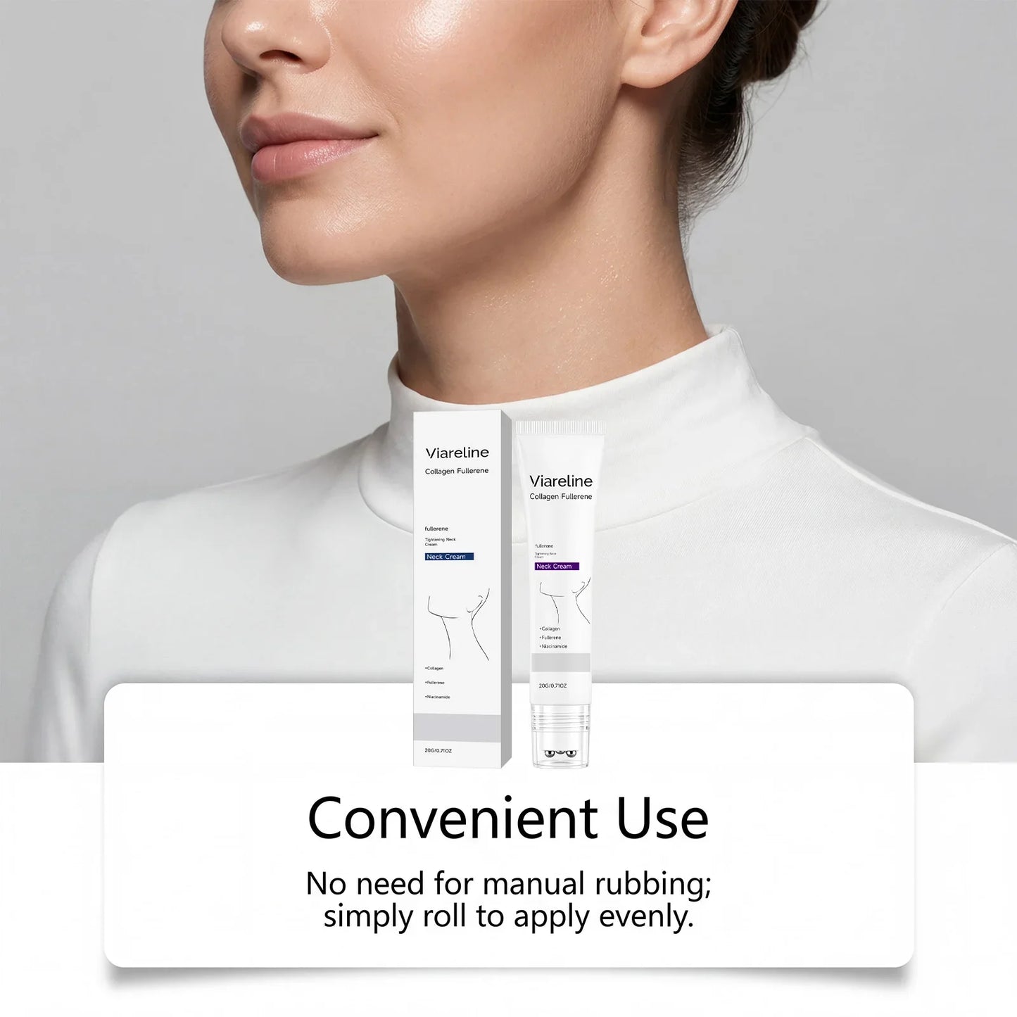 Viareline Collagen Neck Firming Cream – Anti-Aging, 50g