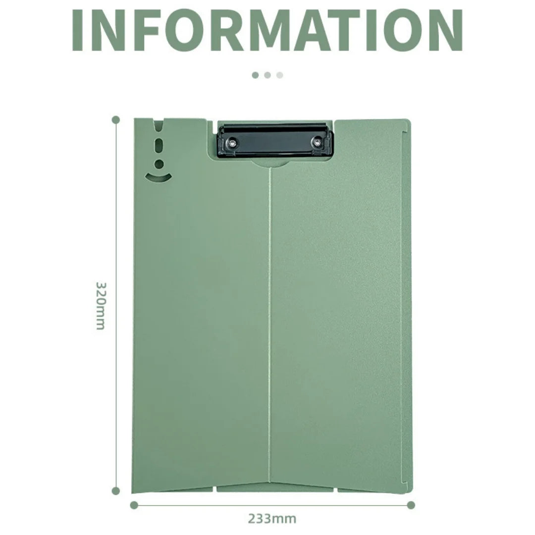 Foldable Plastic Clipboard with Storage Folder | A3 & A4