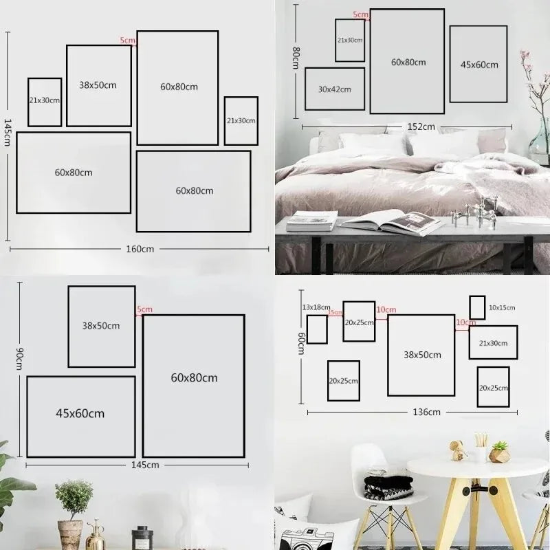 3pcs Islamic Calligraphy Decoration, Canvas Painting Wall Art Print Posters, Pictures for Living Room Bedroom, Home Decor Peaceful Pleasures Health and Wellness