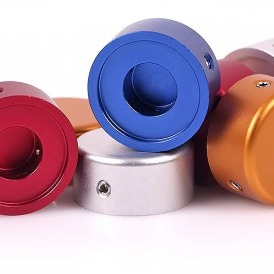 Guitar Effect Pedal Foot Nail Cap Pad Cover Aluminum Tread Knob Peaceful Pleasures Health and Wellness Blue