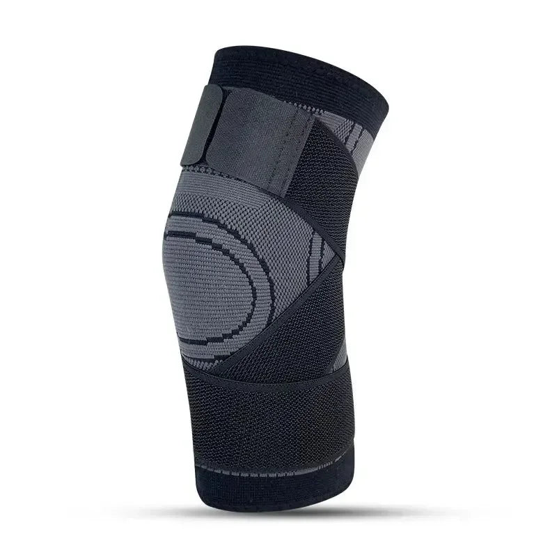 Knee Compressions Sleeve with Adjustable Straps for Running Working Out and Sports Wearing All Day Peaceful Pleasures Health and Wellness black S