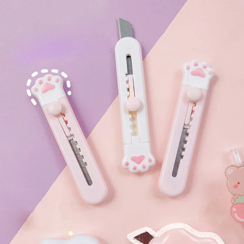 Cute Cat Paw Mini Utility Knife – Box Cutter & Letter Opener