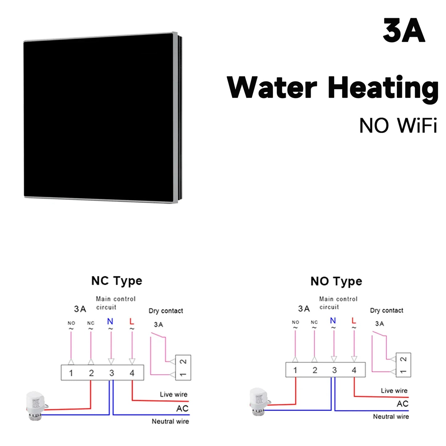 2024 New Tuya WiFi Smart Thermostat Electric Heating Water Gas Boiler Temperature Controller Work With Alexa, Google Home, Alice Peaceful Pleasures Health and Wellness NO WiFi 3A Heating