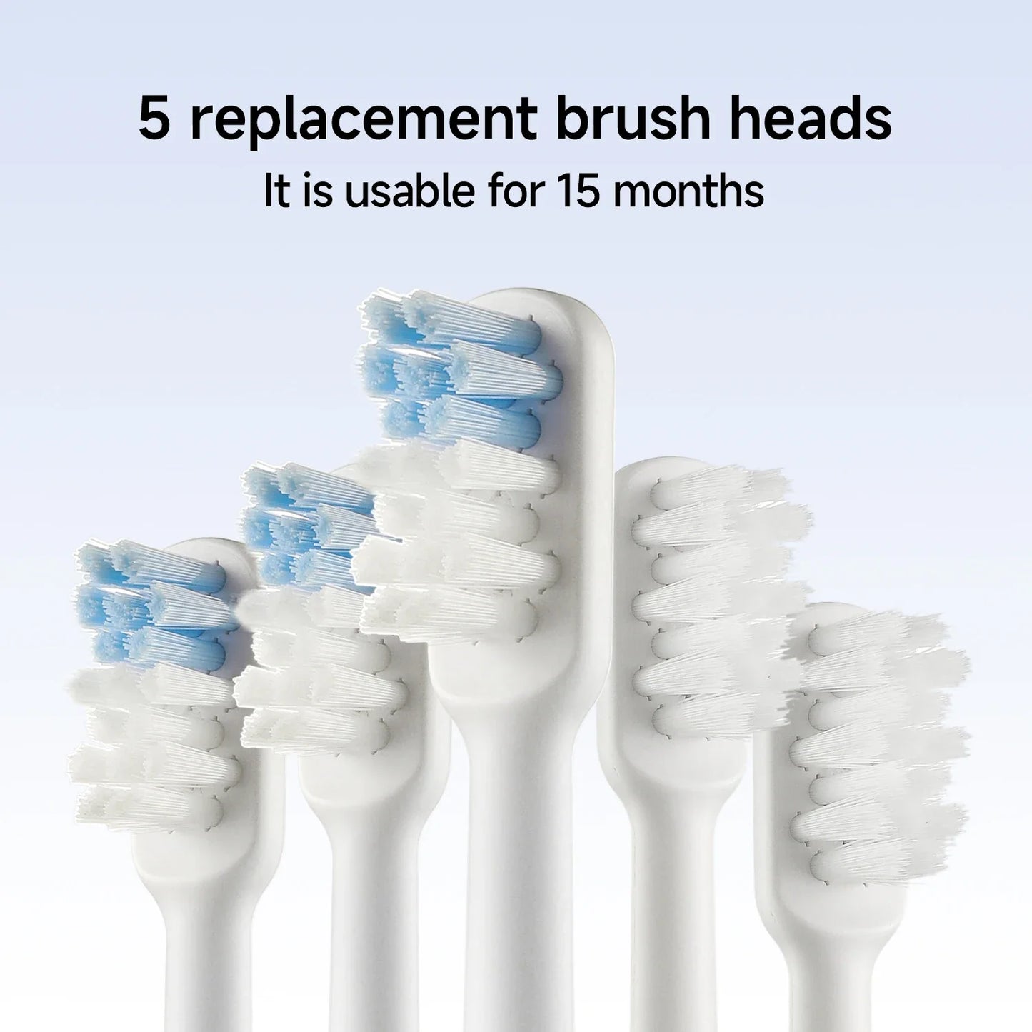 DOCO LAB Sonic Electric Toothbrush – 6 Modes, 5 Brush Heads