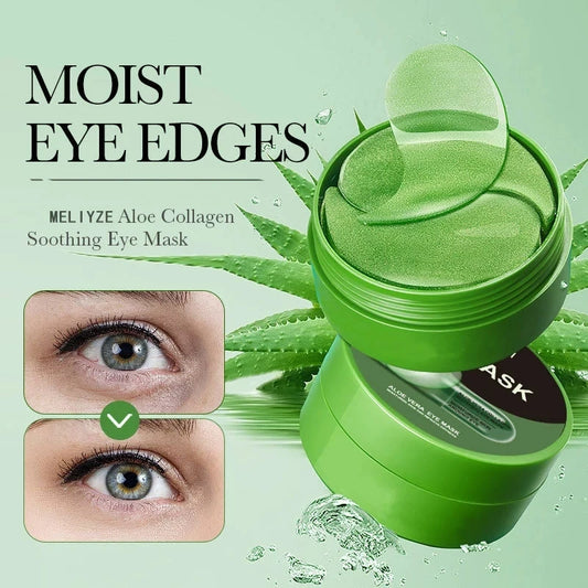 60pc Aloe Vera Collagen Eye Masks – Firming & Moisturizing Patches Eye Mask Patches Peaceful Pleasures Health and Wellness Default Title