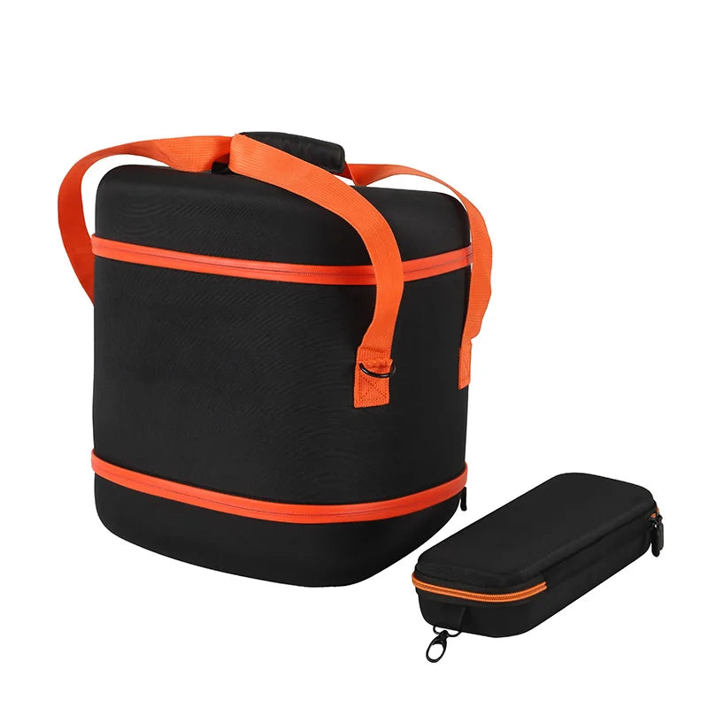 Portable Carrying Organizer Bag For Partybox Encore2 Speaker With Shoulder Strap And Microphone Bag Speaker Storage Accessory Peaceful Pleasures Health and Wellness Orange