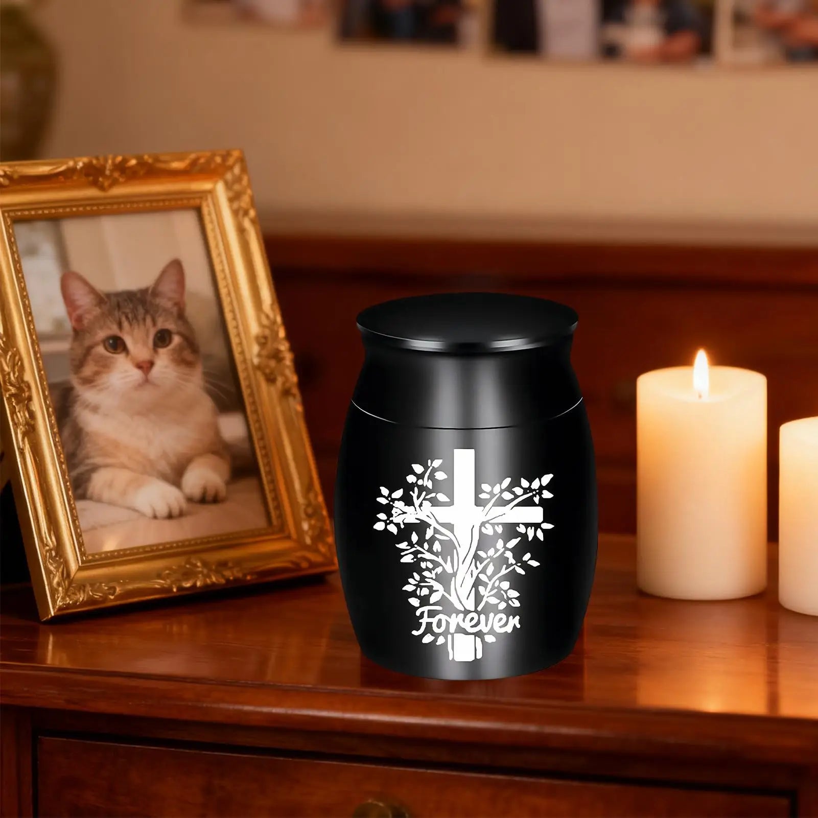 Pet Urn Storage Jar for Pet Urn Memorial Ashes Container for Dogs Cats Remembrance Keepsake Grave Funeral Home Outdoor Cremation Peaceful Pleasures Health and Wellness CN