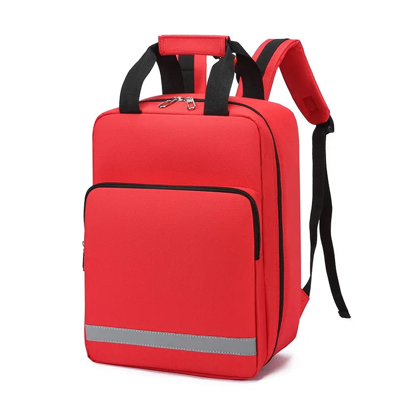 Large Capacity First Aid Kit With Multi layer Storage Pack Outdoor First Aid Kits Backpack 900D Tear Resistant Waterproof Peaceful Pleasures Health and Wellness