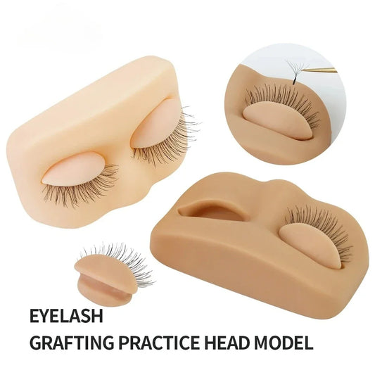 Mini Lash Flat Model Head | Eyelash Extension Training Tool Lash Training Tool Peaceful Pleasures Health and Wellness
