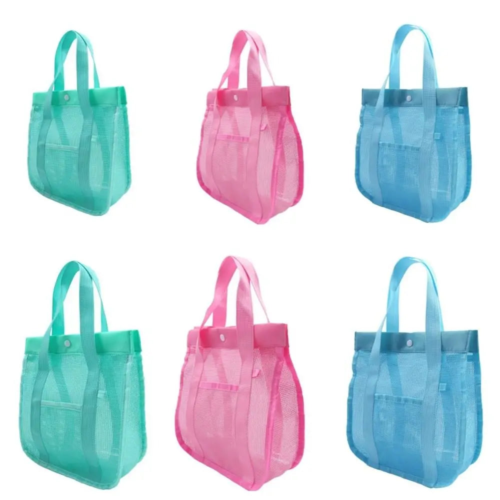 Large Mesh Beach Bag – Quick-Dry Swim & Shower Handbag