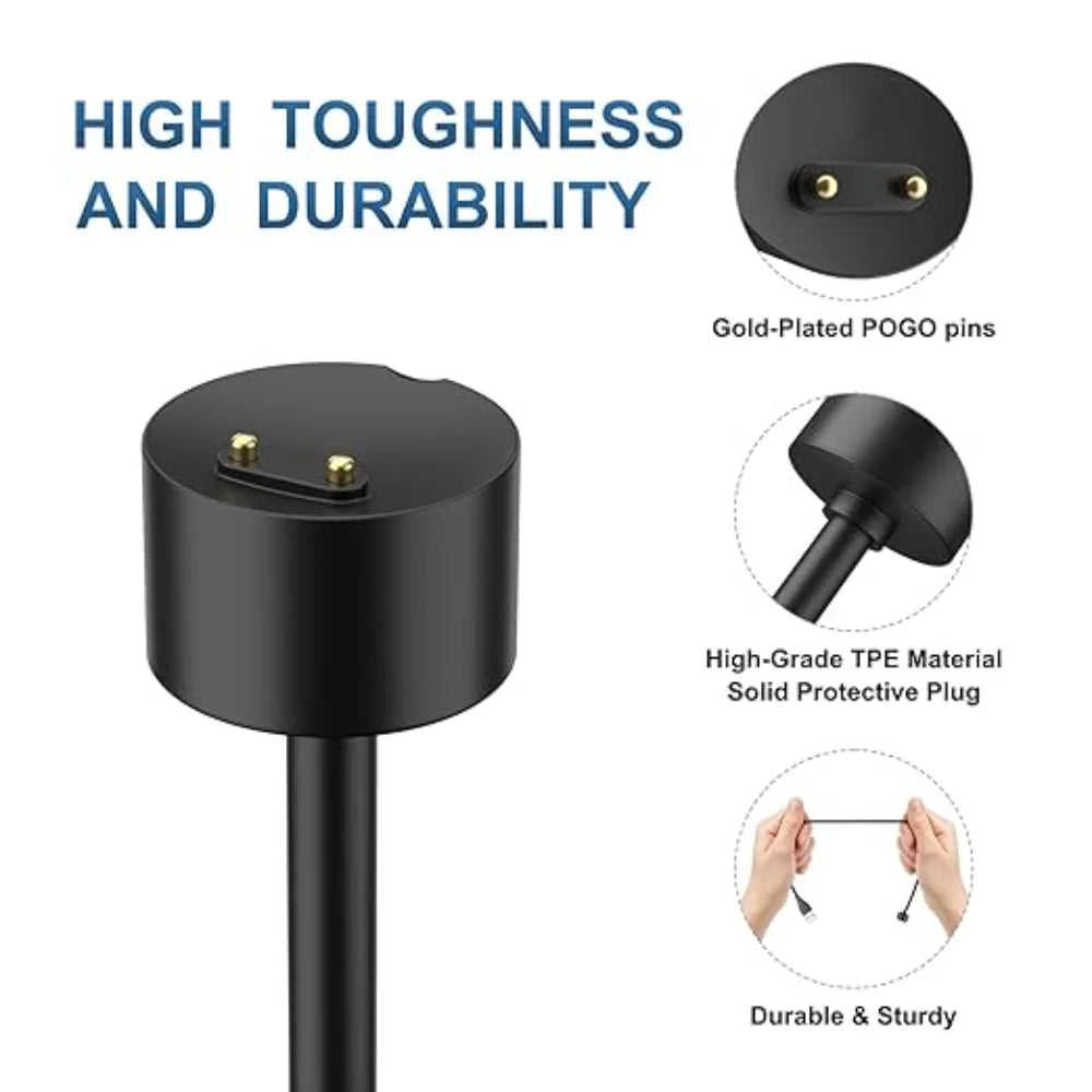 2 Pack for Amazfit Band 5 Xiaomi Mi Band 7/6/5 USB Smart Watch Charger Replacement Charger Charging Cable Peaceful Pleasures Health and Wellness