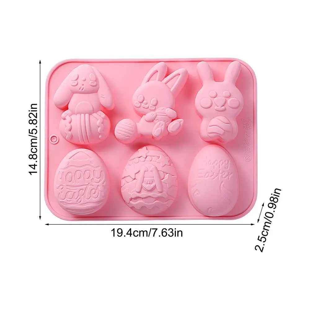 Easter Silicone Mold – Bunny & Egg Chocolate Candy Baking Mold