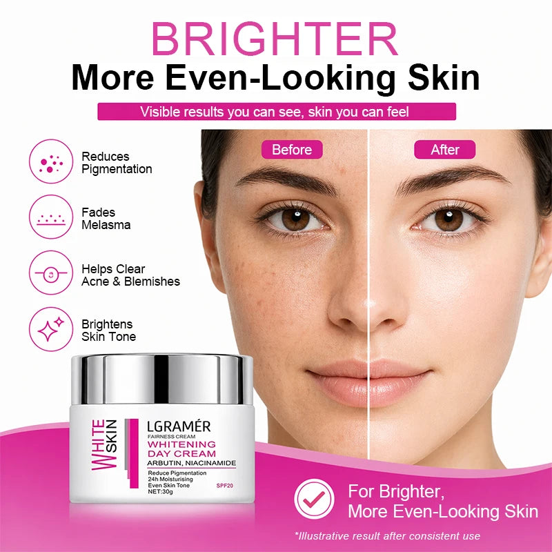 Facial Cream Whitening & Spot-Reducing Face Essence Niacinamide Moisturizing Brightening Smooth Skin Locks in Water Reduces Spot Peaceful Pleasures Health and Wellness