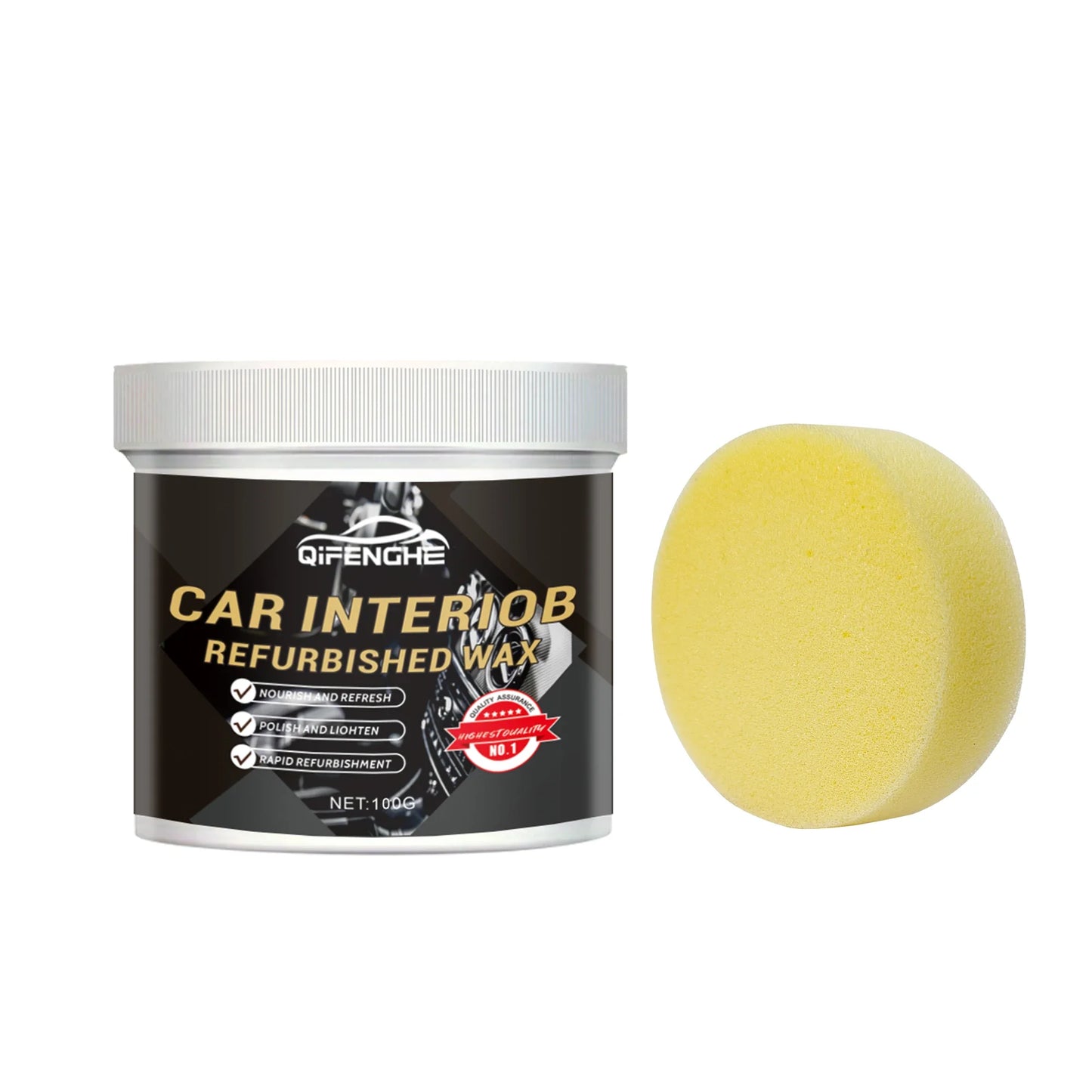 Car Interior Restoration Wax – Seat & Dashboard Refurbishing Cream