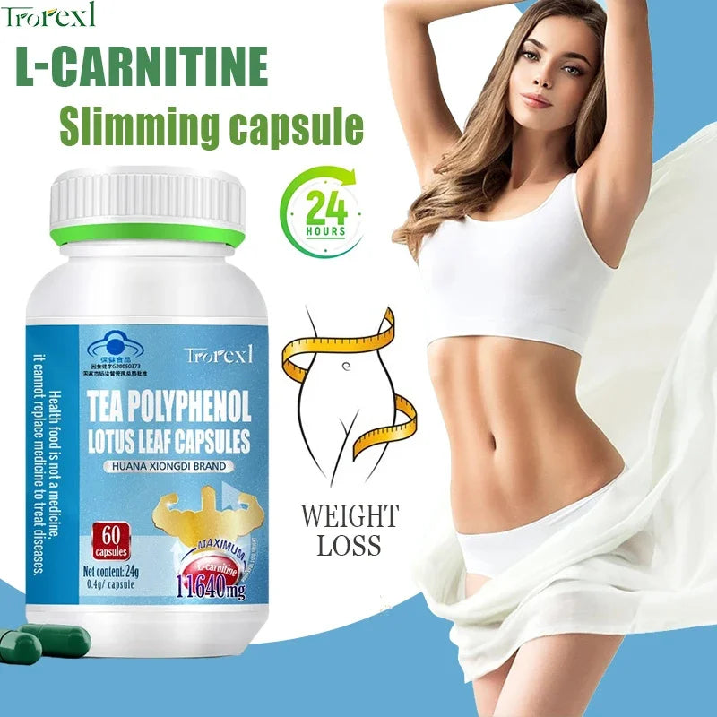 HABUMAMA L-Carnitine Slimming Capsules – 60 Caps | Unisex