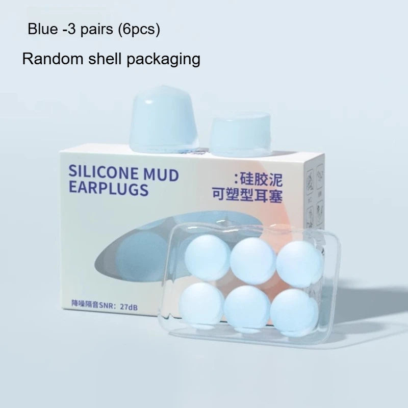 Swimming Waterproof Earplugs for Children Learning Silicone Waterproof Diving Professional Tools Peaceful Pleasures Health and Wellness blue