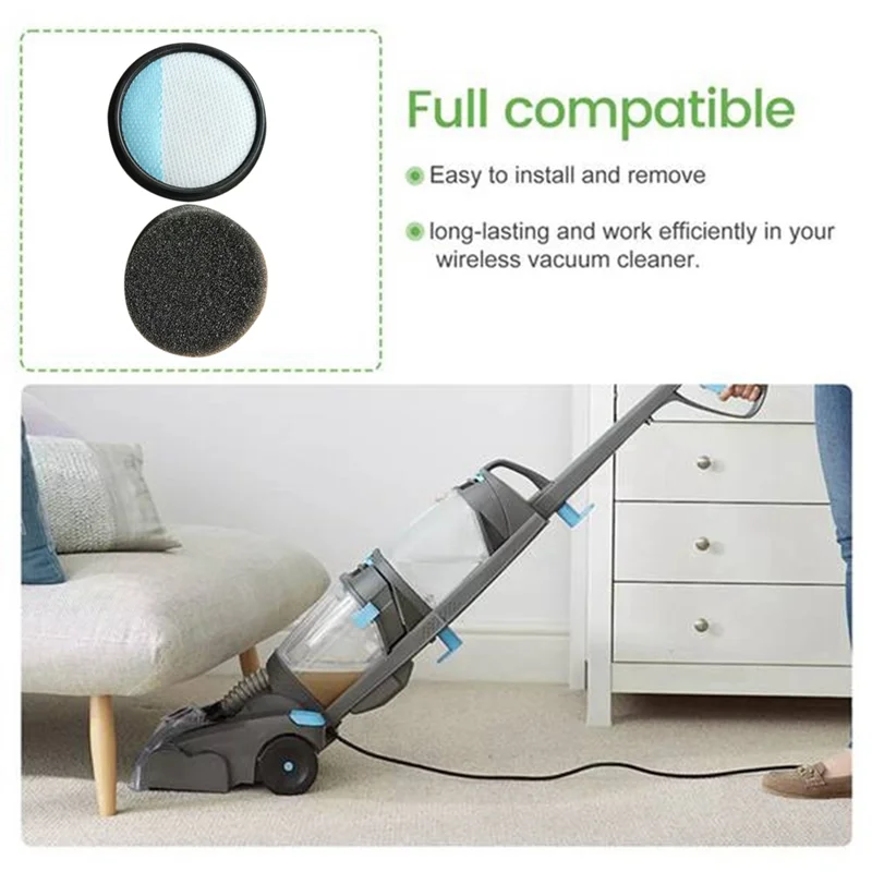 Y51A-16PCS Vacuum Filter And Filter Cotton Kit For Vax Blade 32V Vacuum Cleaner Accessories Peaceful Pleasures Health and Wellness