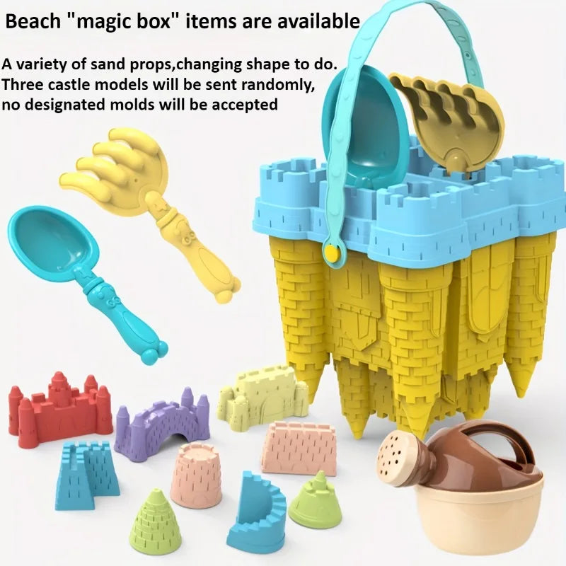 Kids Beach Sand Castle Toy Set | Large Outdoor Sand Play Tools