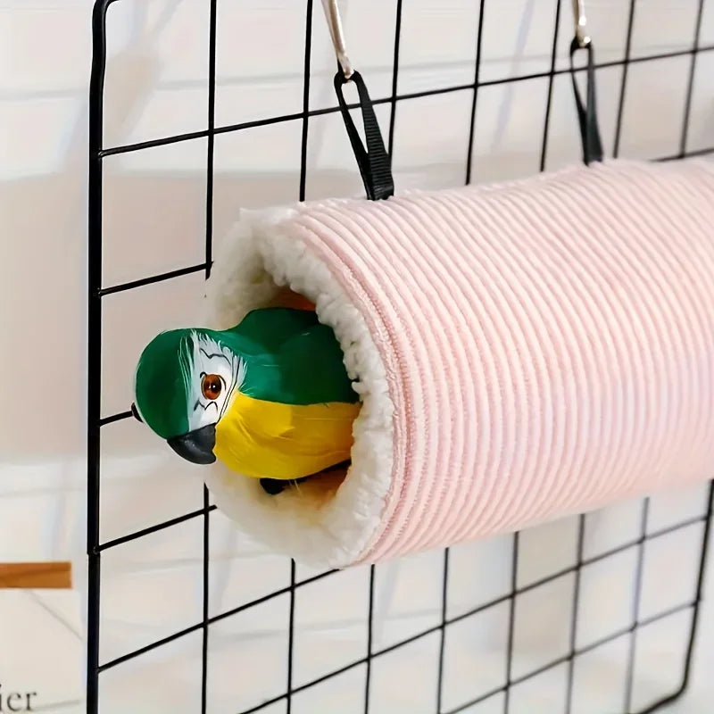 Foldable Corduroy Pet Tunnel Cave Bed for Cats & Small Dogs