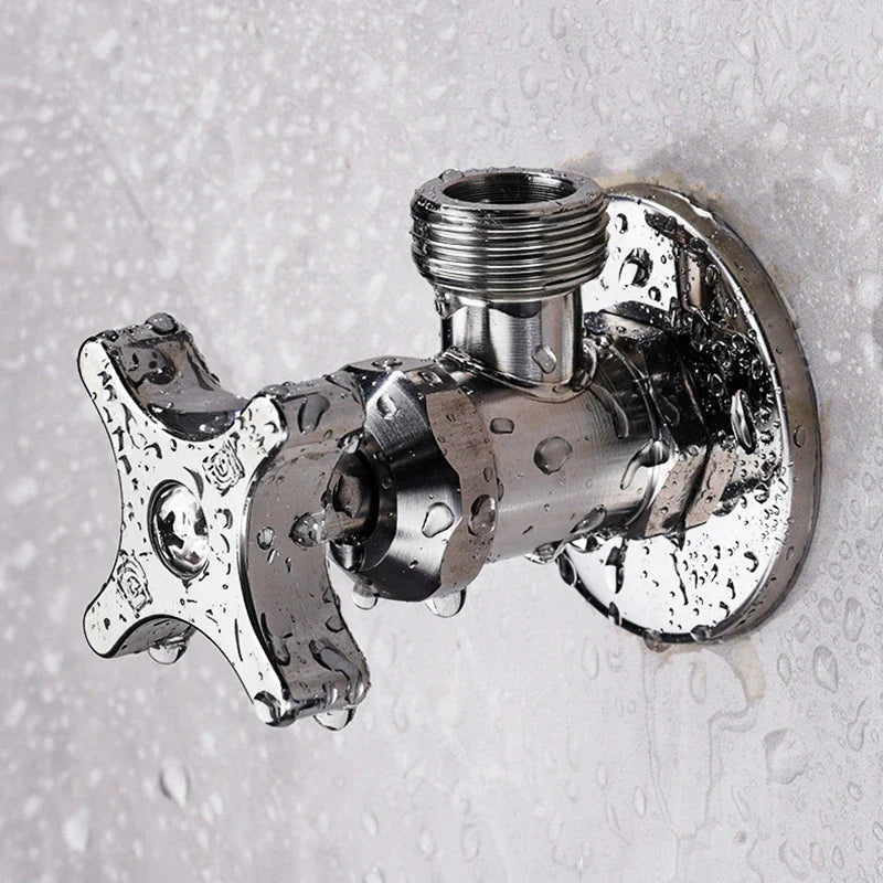 304 Stainless Steel 1/2" Triangle Angle Valve – Hot & Cold Water