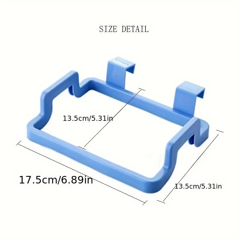 Mini Garbage Bag Holder | Door-Mounted Plastic Trash Hanger