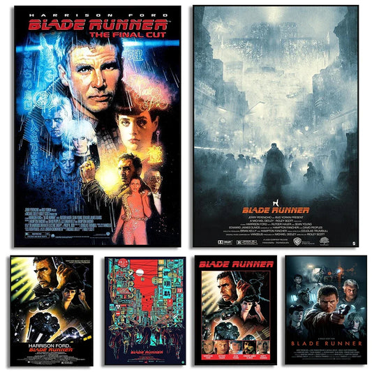 Blade Runner 1982 Vintage Movie Poster Canvas Wall Art Print Movie Canvas Poster Peaceful Pleasures Health and Wellness