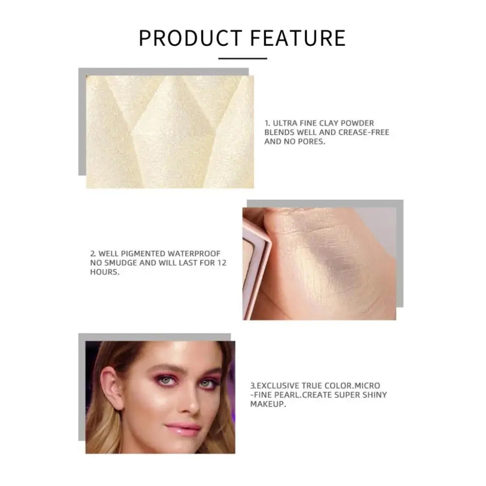 Handaiyan 5-Color Diamond Shimmer Highlighter Contour Palette