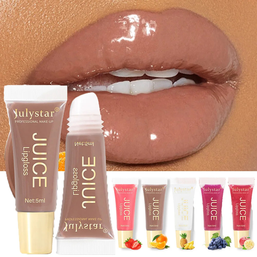 Julystar Nude Plumping Lip Gloss & Fruit Lip Oil – 5ML