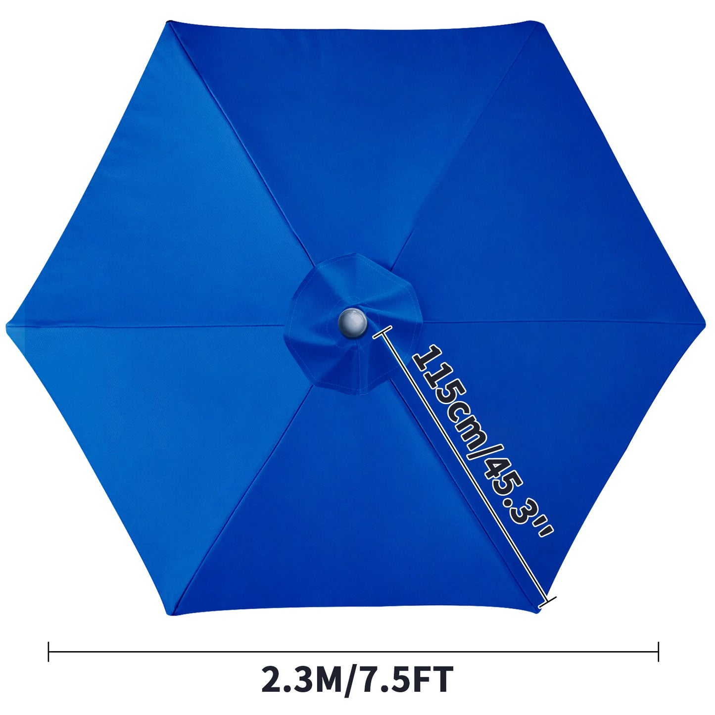 Waterproof Patio Umbrella Replacement Canopy 6 & 8 Rib