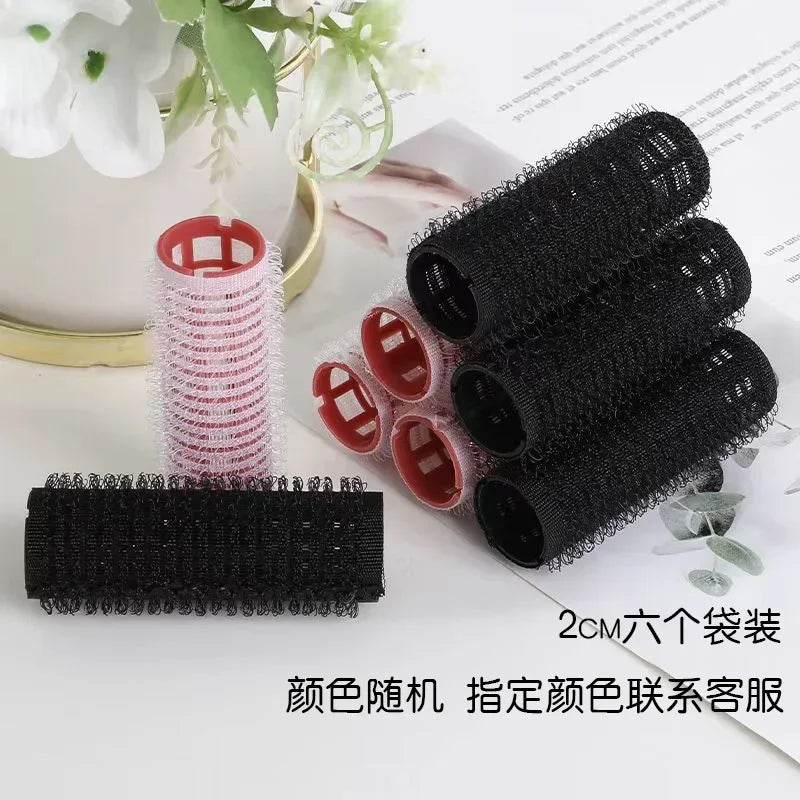 6Pcs Hair Rollers Heatless Curlers No Heat Hair Bangs Volume Salon Hairdressing Curlers Sticky Hair Styling Tool Peaceful Pleasures Health and Wellness 2cm-random-6pcs