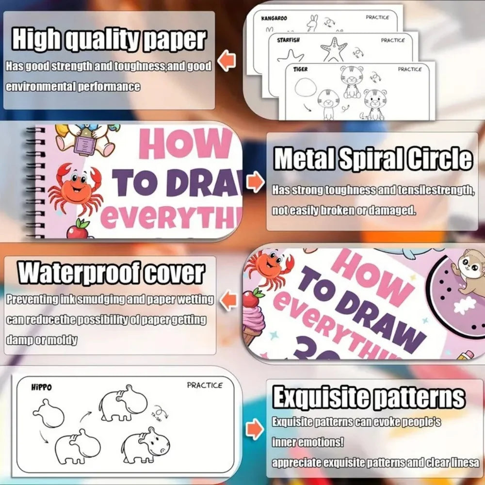 How Draw Anything Painting Enthusiast 300 Cute Step-by-step Simple