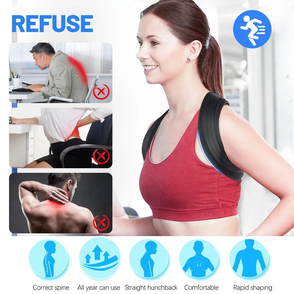 WEFITON Posture Corrector Belt – Back Brace for Men & Women Posture Corrector Brace Peaceful Pleasures Health and Wellness