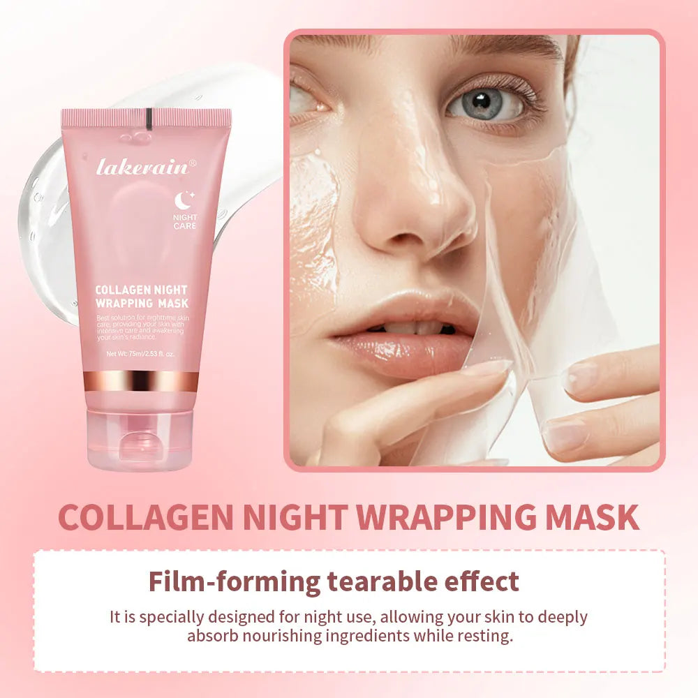 Collagen Peel-Off Overnight Face Mask – Firming & Hydrating Overnight Face Mask Oasis Select