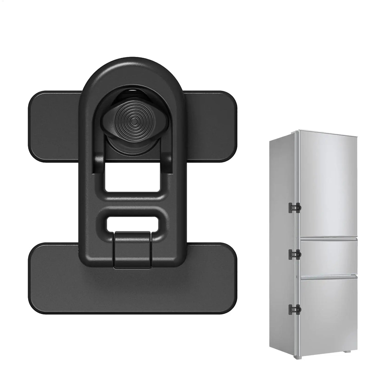 Keyless Adhesive Fridge & Cabinet Lock for Child Safety