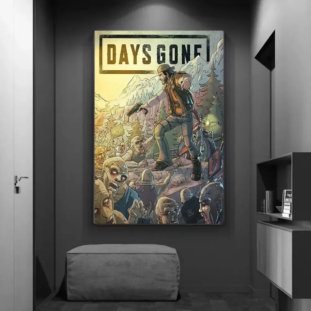 Days Gone Canvas Painting Prints & Posters HD Quality Wall Art for Study Living Room Bedroom Home Decor Peaceful Pleasures Health and Wellness 16 20x30cm Unframed