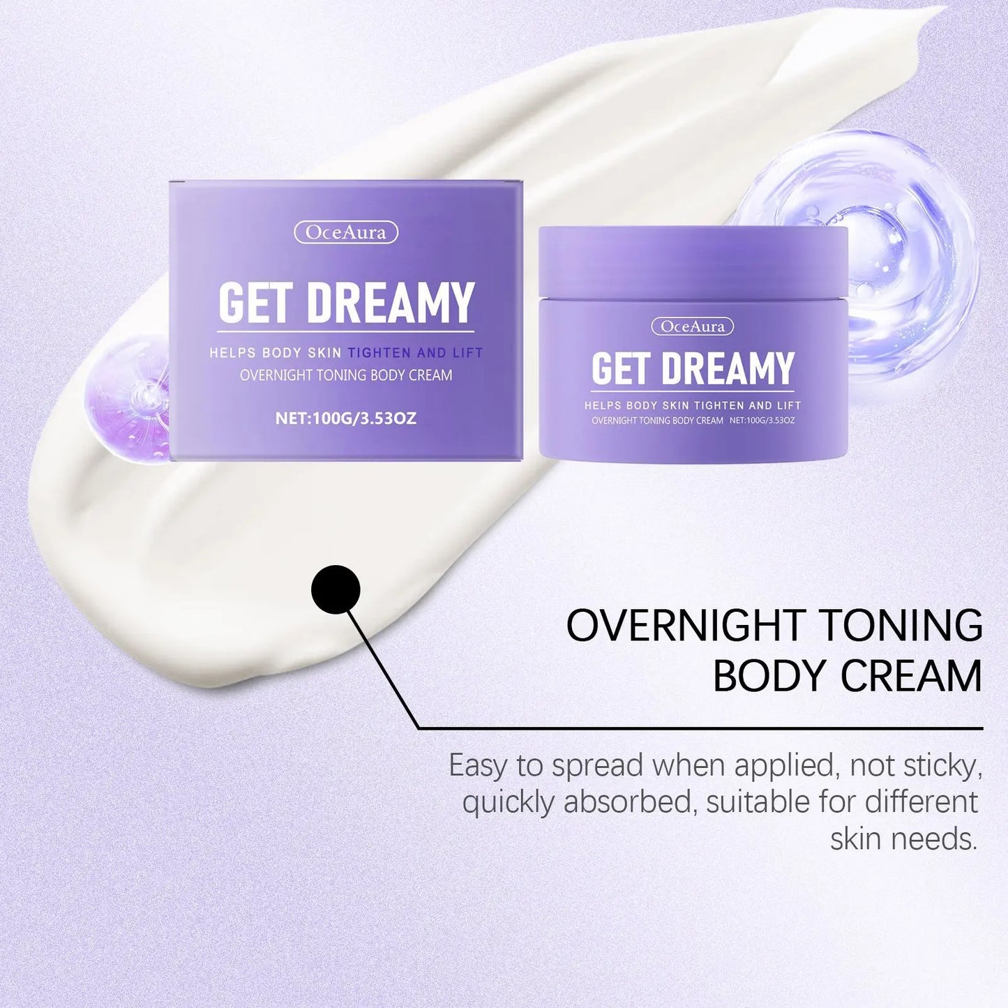 OceAura Body Firming Cream – Tighten, Lift & Smooth Skin 100g