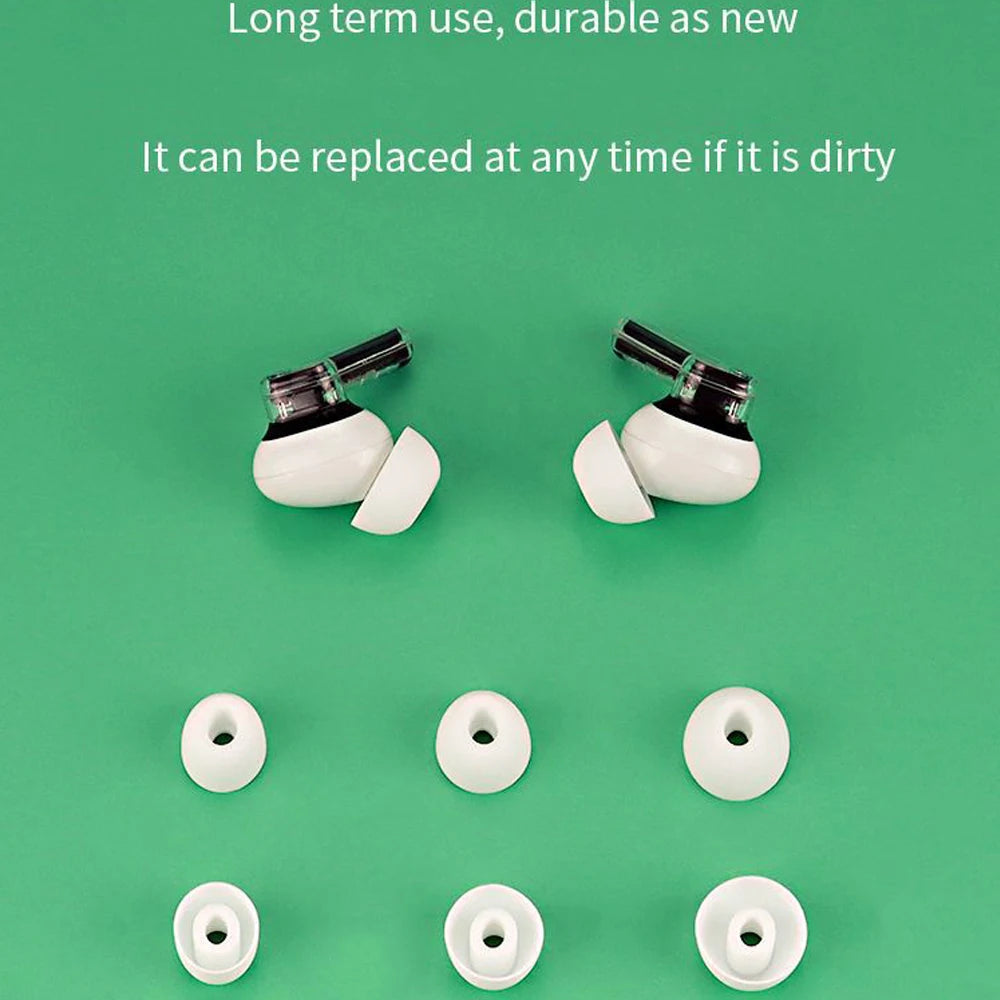 3 Pairs For CMF by NOTHING BUDS Pro 2 Eartips Silicone Earbuds Tips Earphone Kits Cover Replacement Ear Buds Tips Eargels Earcap Peaceful Pleasures Health and Wellness