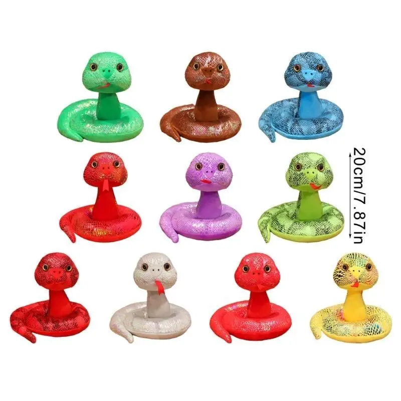 2025 Year of the Snake Plush Toy – PP Cotton, 20cm, 10 Colors