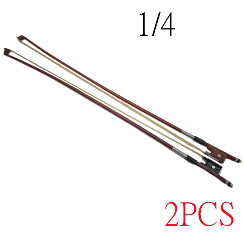 Violin Bow Violin Player Learner Violin Accessories Musical Instruments Suitable For Violin Shops Kids Beginners Music Schools Peaceful Pleasures Health and Wellness 2PCS 1 4