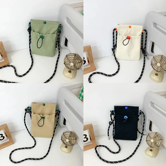 Mini Nylon Crossbody Bag – Phone Wallet Shoulder Purse Mini Crossbody Bag Peaceful Pleasures Health and Wellness