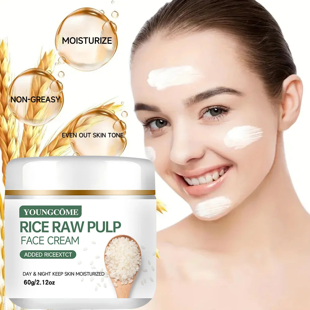 YOUNGCOME Rice Raw Pulp Face Cream – Anti-Aging Moisturiser Anti-Aging Face Cream Peaceful Pleasures Health and Wellness