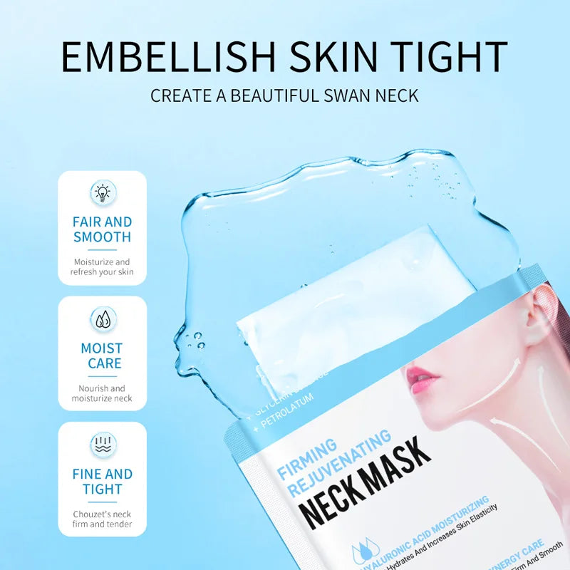 SADOER Hyaluronic Acid Collagen Neck Mask – Firming & Bright