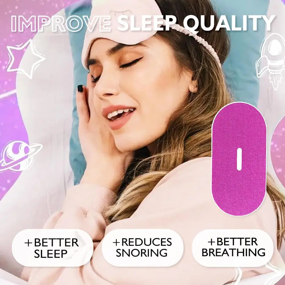 30pcs Soft Cloth Mouth Closing Patch Mouth Tape Sleep Strip Comfortable Portable Lip Sticker For Night Sleep And Travel Peaceful Pleasures Health and Wellness