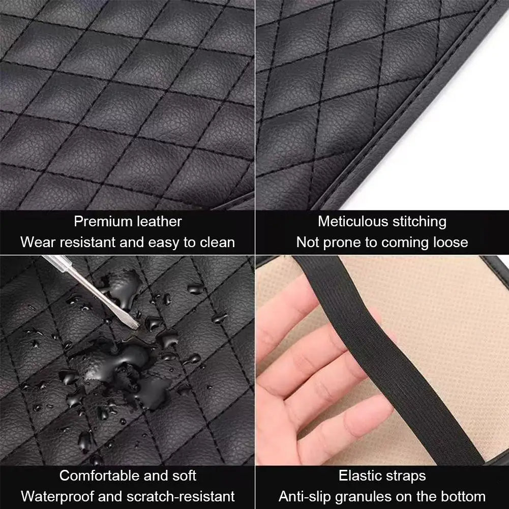 Universal Leather Armrest Box For Cars Memory Foam Armrest Pad For Vehicles Waterproof Protective Pad Automotive Interior Trim Peaceful Pleasures Health and Wellness