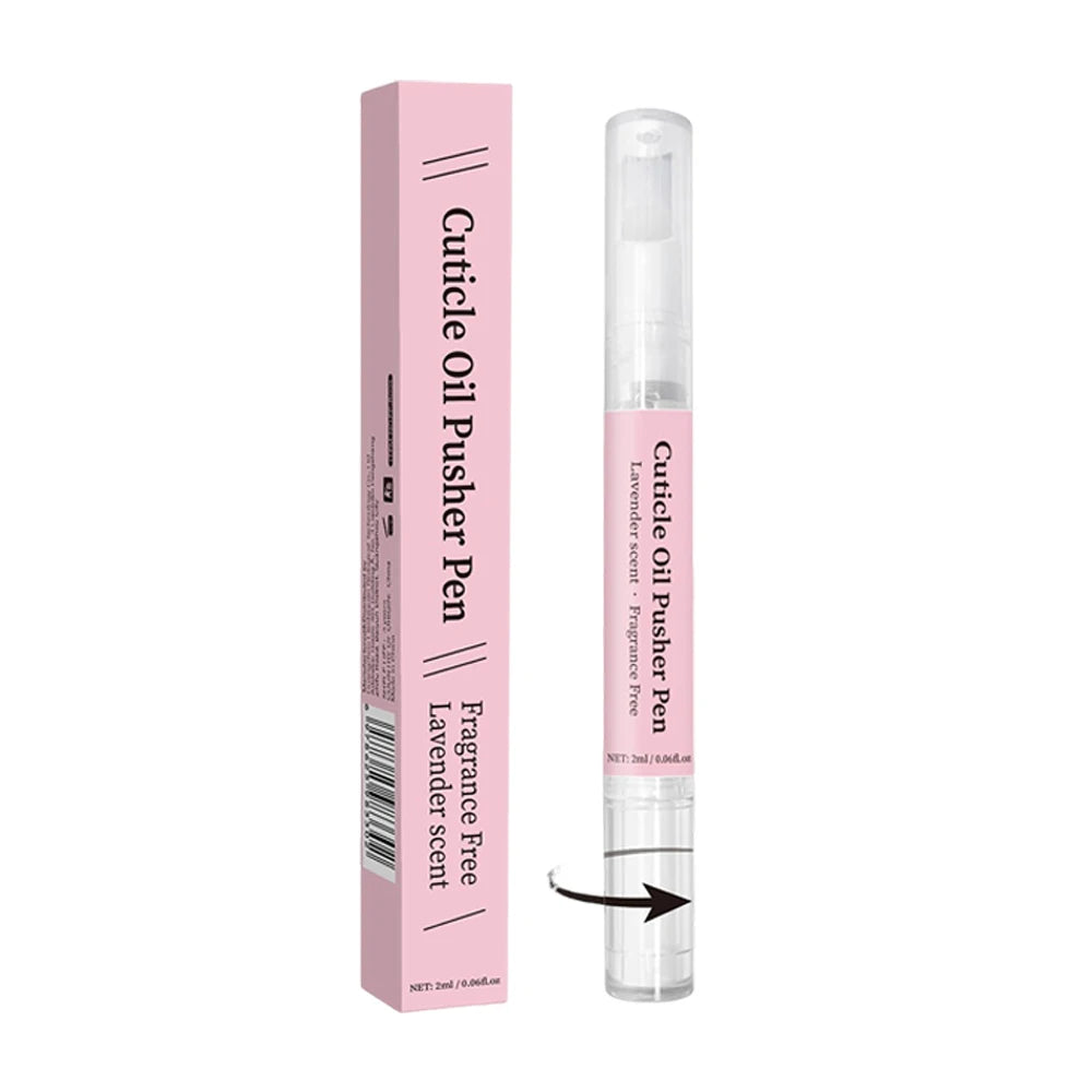 Cuticle Pusher & Oil Pen, 2ml Rose/Lavender Scented Nail Care Pen, Gentle Cuticle Remover for Dry & Damaged Nails, Moisturize Peaceful Pleasures Health and Wellness 1PC