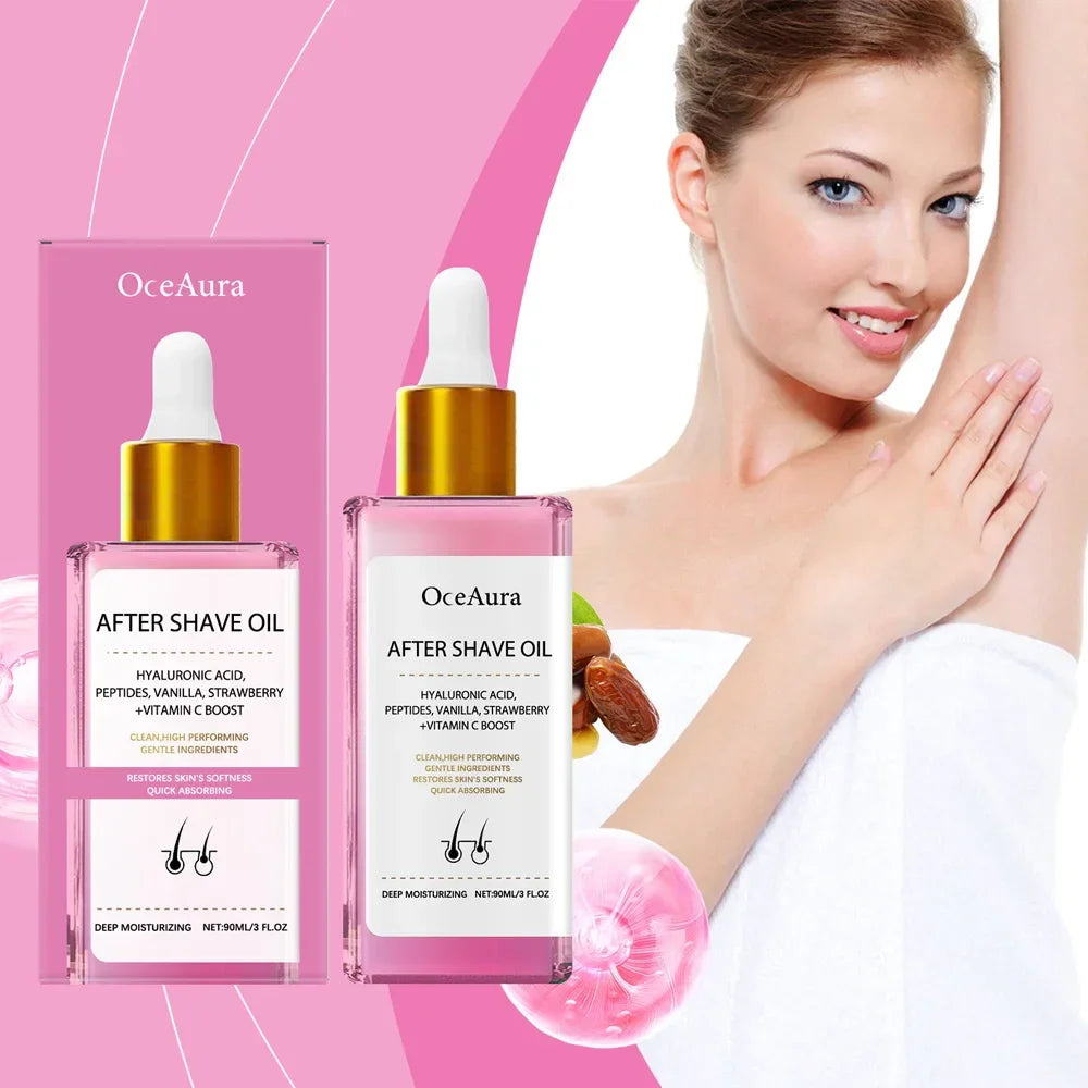 Strawberry Vanilla After Shave Oil 90ml – Smooth & Moisturize Peaceful Pleasures Health and Wellness