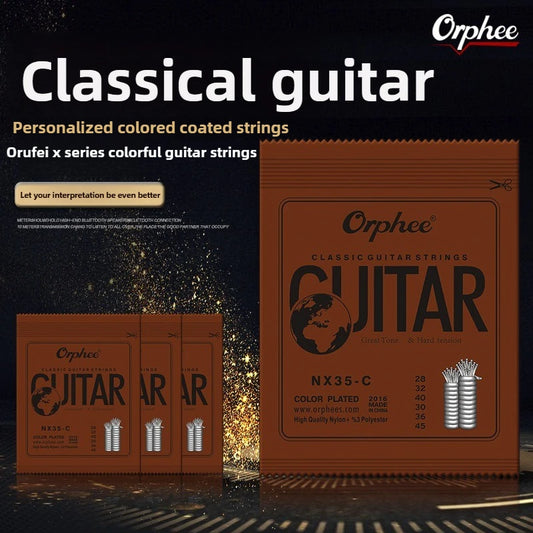 Guitar Accessories Orphee Strings NX35-C Classical 1-6 Nylon Peaceful Pleasures Health and Wellness