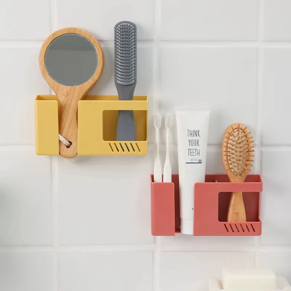 2-in-1 Wall-Mounted Phone & Remote Control Storage Rack