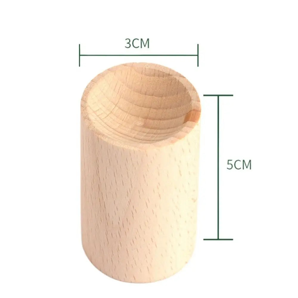 Wooden Essential Oil Diffuser Long-lasting Floral Refreshing Sleep Aromatherapy Inhaler Slowly Volatile Expanded Fragrant Wood Peaceful Pleasures Health and Wellness 3x5cm-Beech
