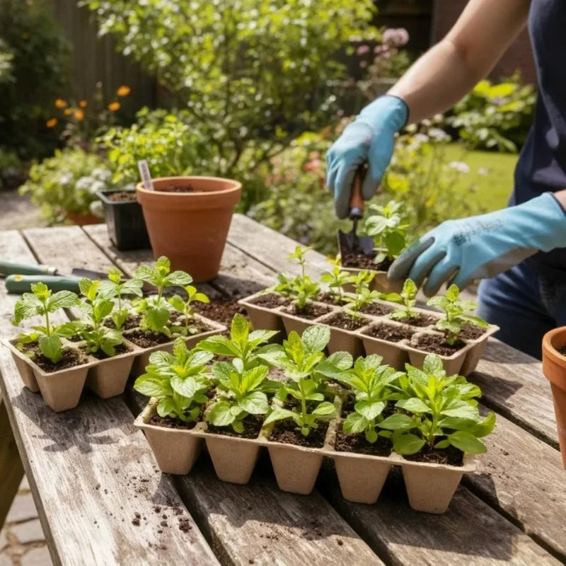 10-Cell Biodegradable Seed Starter Tray | Eco Paper Pulp Pots